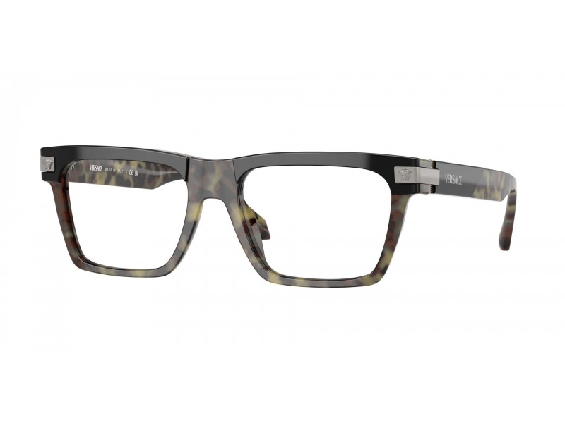 VERSACE VE3354 5456 Havana - férfi szemüveg (demo lencse)