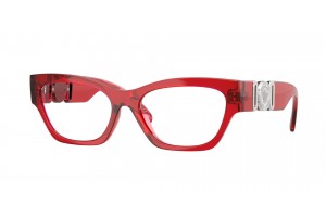 Versace VE3367U 5495 piros áttetsző szemüvegkeret