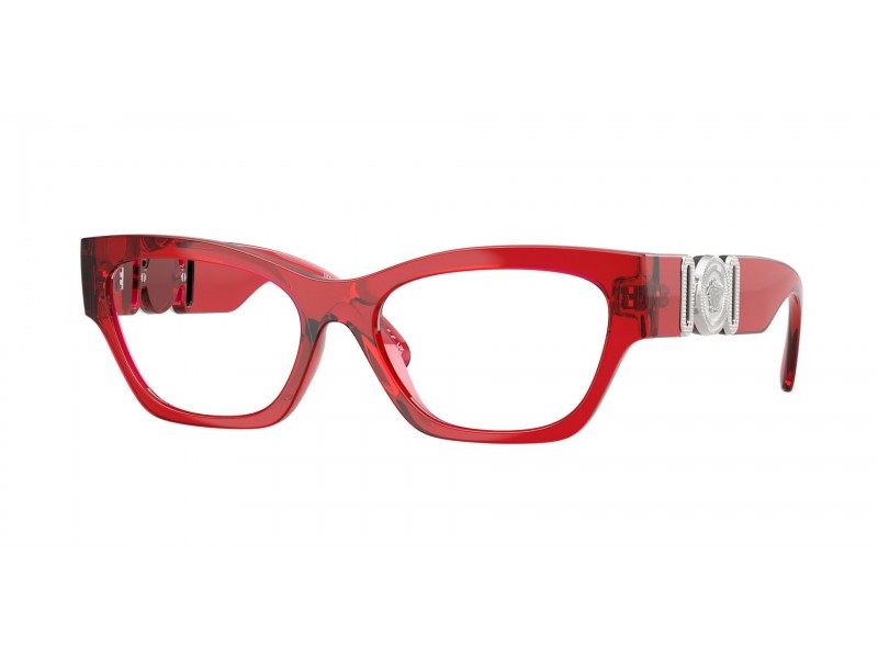 Versace VE3367U 5495 piros áttetsző szemüvegkeret