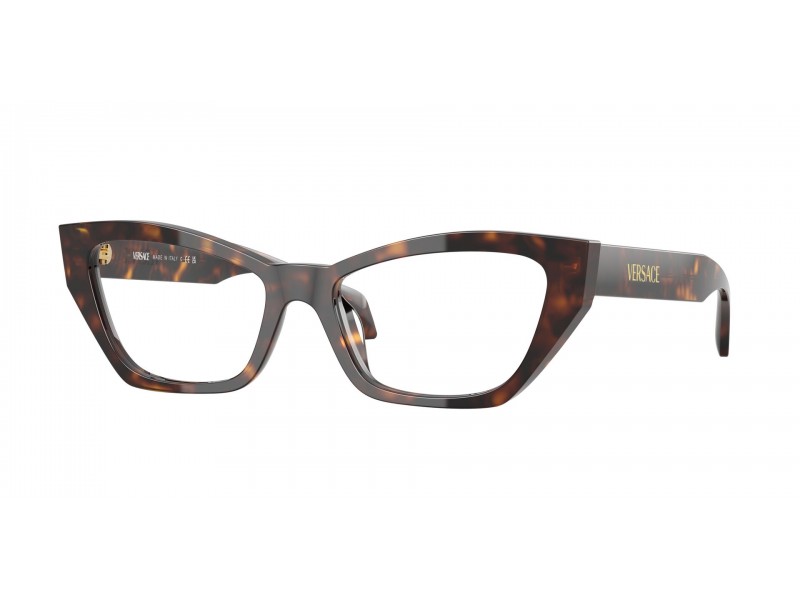 Versace VE3373U 108 Dark Havana – demo lencsés keret