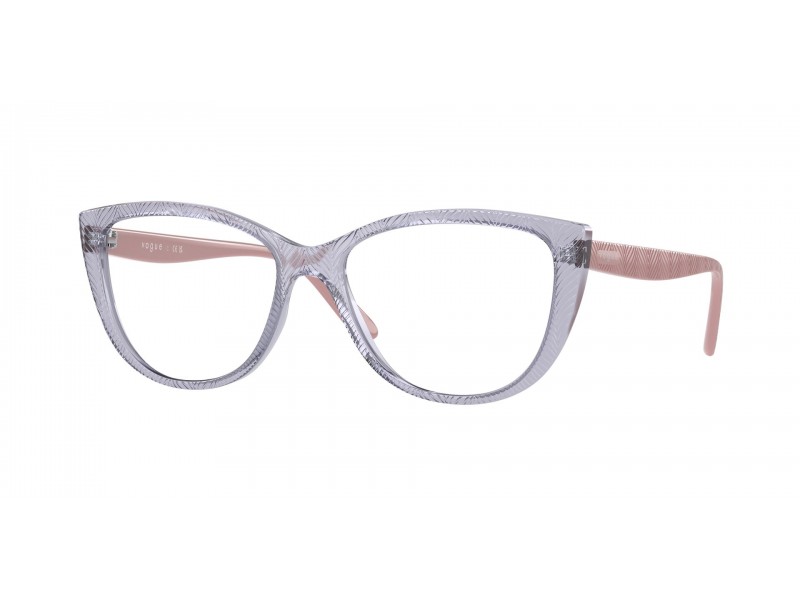 VOGUE VO5485 2925 — átlátszó világoslila női szemüvegkeret