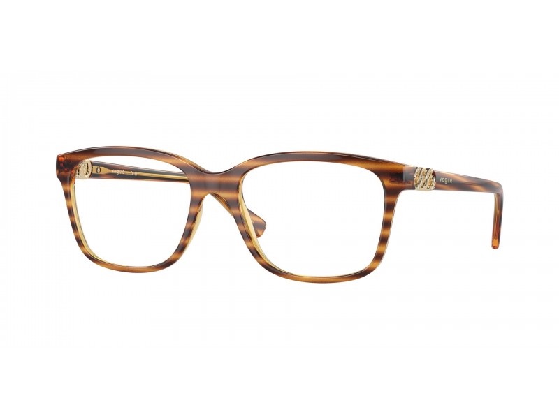 VOGUE VO5574B 1508 Striped Dark Havana női szemüveg