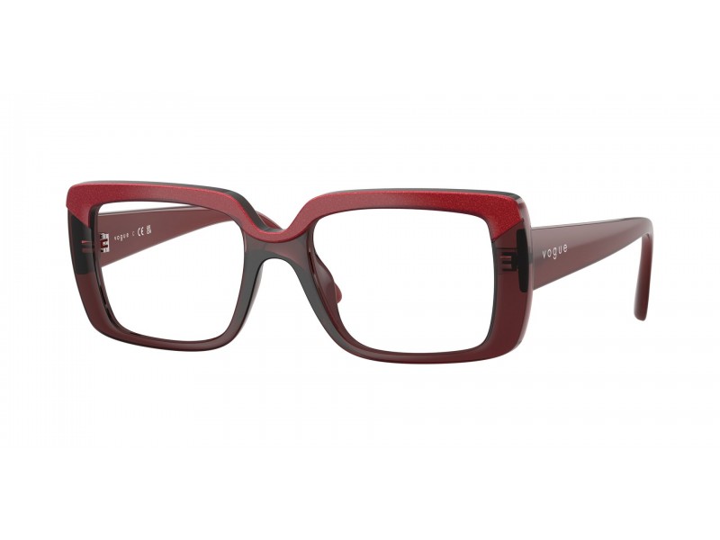 VOGUE VO5636U 3225 piros/átlátszó női szemüveg
