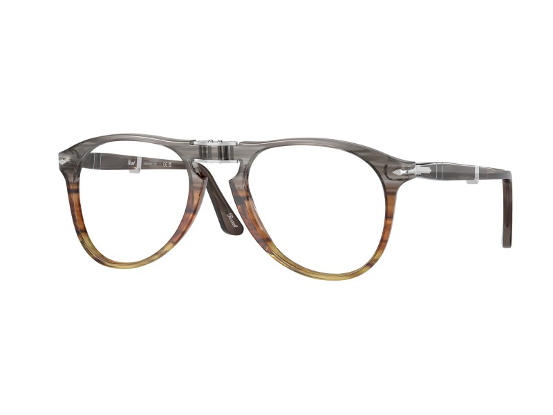 PERSOL PO9714VM 1137 Opal Brown - férfi szemüveg (demo lencse)