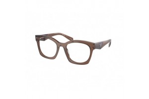 PRADA PRA05V 17O1O1 Transparent Brown Demo Lens szemüveg