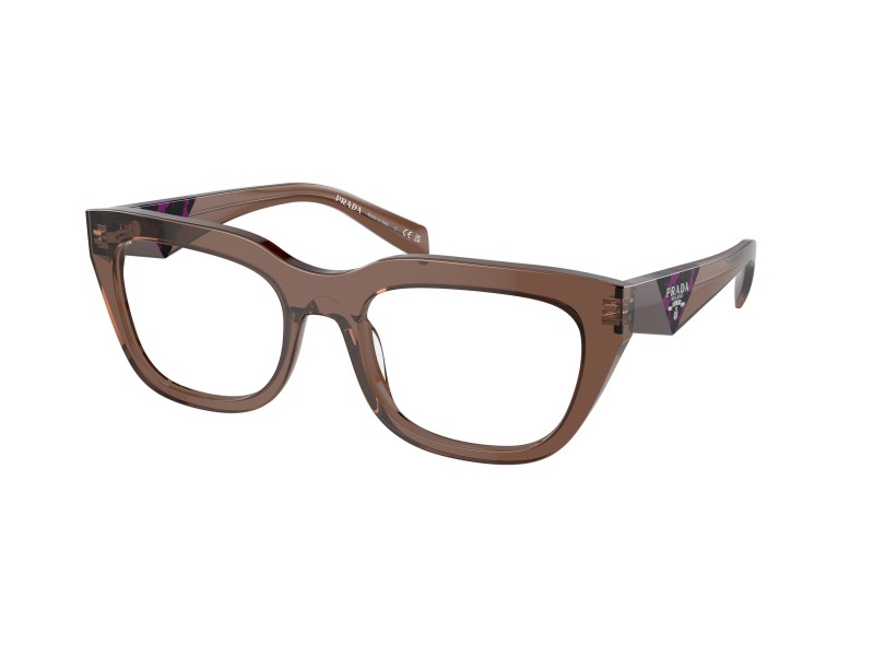 PRADA PRA06V Transparent Brown demo szemüveg