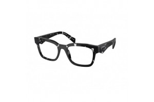 PRADA PR A10V 15O1O1 Havana Black Transparent Demo Lens szemüveg