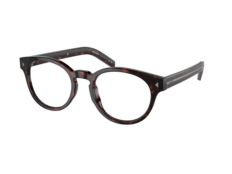 PRADA PRA14V Radica Tortoise szemüveg (demo lencse)