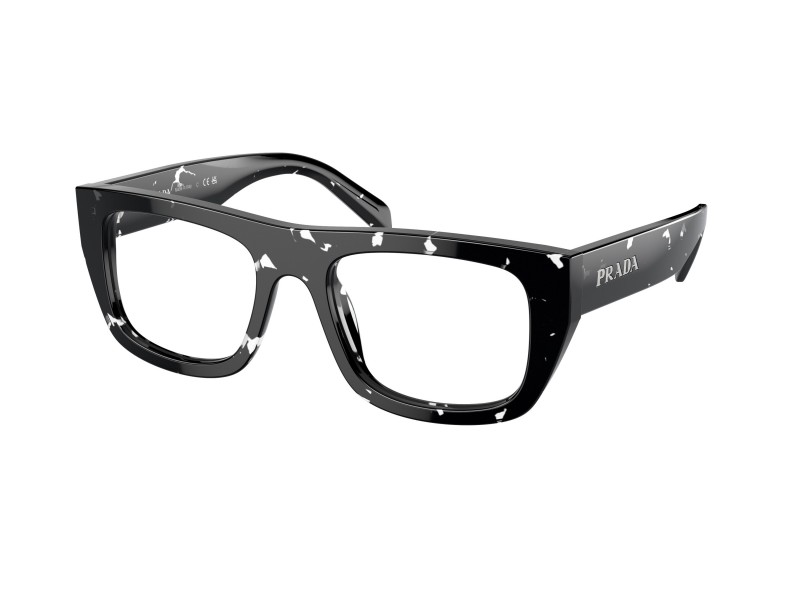 PRADA PRA17V 15O1O1 Black Crystal Tortoise