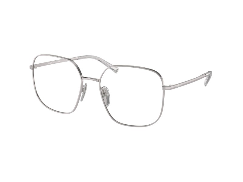 PRADA PRA59V 1BC1O1 ezüst női szemüveg demo lencsével