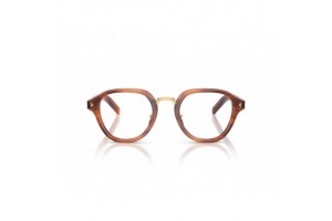 PRADA PRC05V 27F1O1 csíkos cognac férfi keret