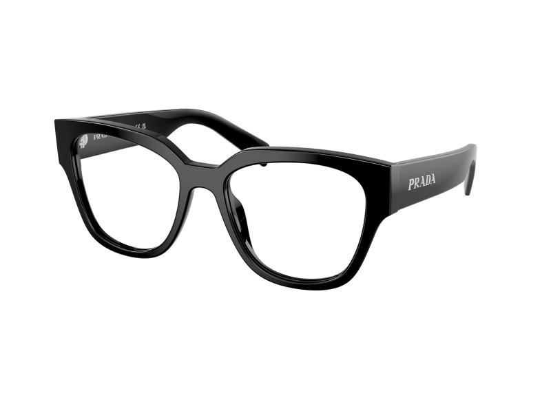 PRADA PRC06V 16K1O1 fekete női szemüveg (demo lencse)