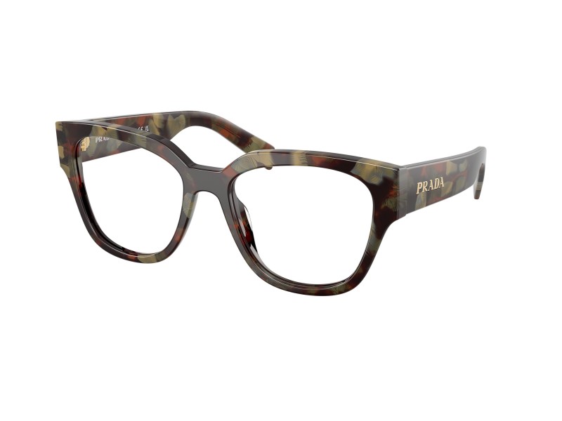 PRADA PRC06V Woods Tortoise női szemüveg (demo lencse)