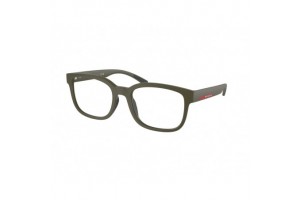 PRADA LINEA ROSSA PS 05QV 15X1O1 Green Military Matte Demo Lens szemüveg