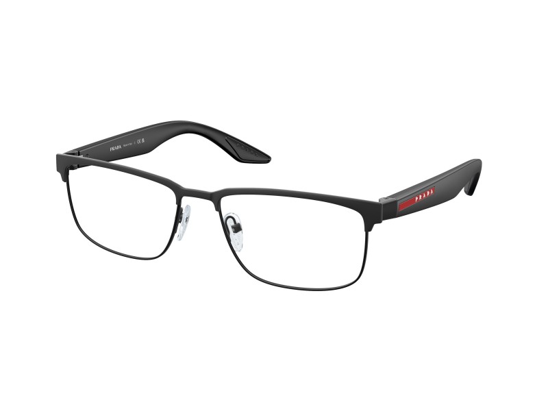 PRADA LINEA ROSSA PS51PV fekete gumi szemüvegkeret