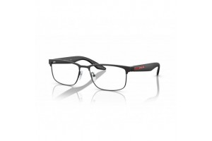 PRADA LINEA ROSSA PS51PV fekete gumi szemüvegkeret