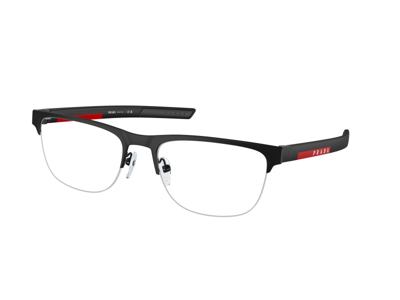 PRADA Linea Rossa PS51QV matt fekete szemüvegkeret