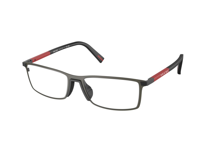 PRADA Linea Rossa PS53QV szürke gumis demo szemüveg