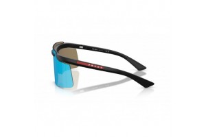 PRADA LINEA ROSSA PSB06S - Matte Black / Light Green / Mirror Blue