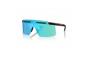 PRADA LINEA ROSSA PSB06S - Matte Black / Light Green / Mirror Blue