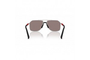 PRADA LINEA ROSSA PSB51S napszemüveg — matt ezüst, lila-barna