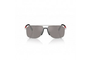 PRADA LINEA ROSSA PSB51S napszemüveg — matt ezüst, lila-barna