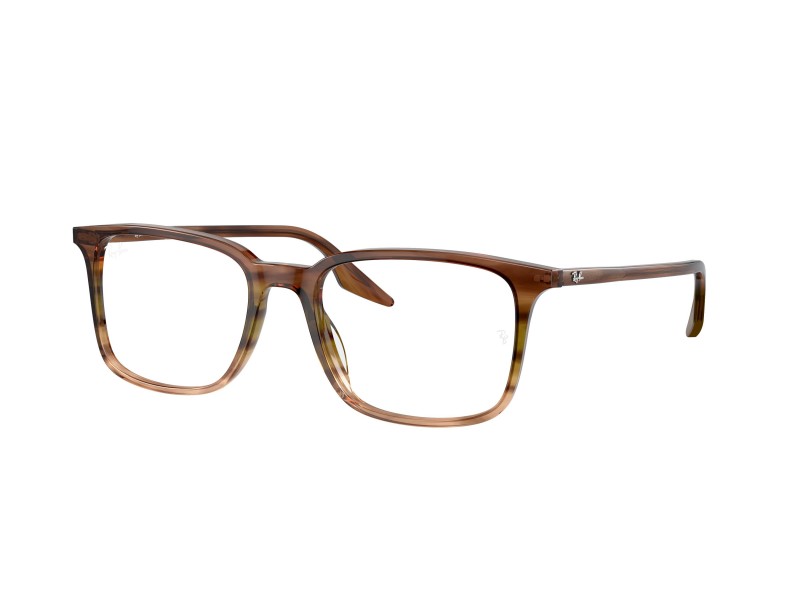 Ray-Ban RX5421 8255 barna-zöld szemüveg (demo lencse)