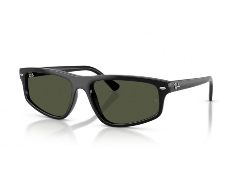 Ray-Ban RB2225 901/31 fekete keret zöld lencse