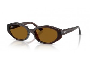 Ray-Ban RB4473D 714/83 sötétbarna polarizált