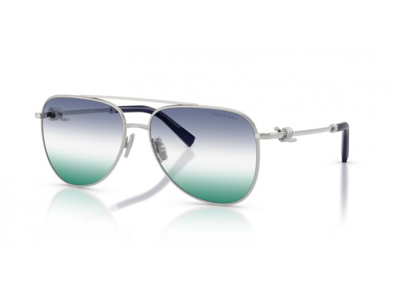 Tiffany&Co. TF3116 női napszemüveg, ezüst zöld-kék