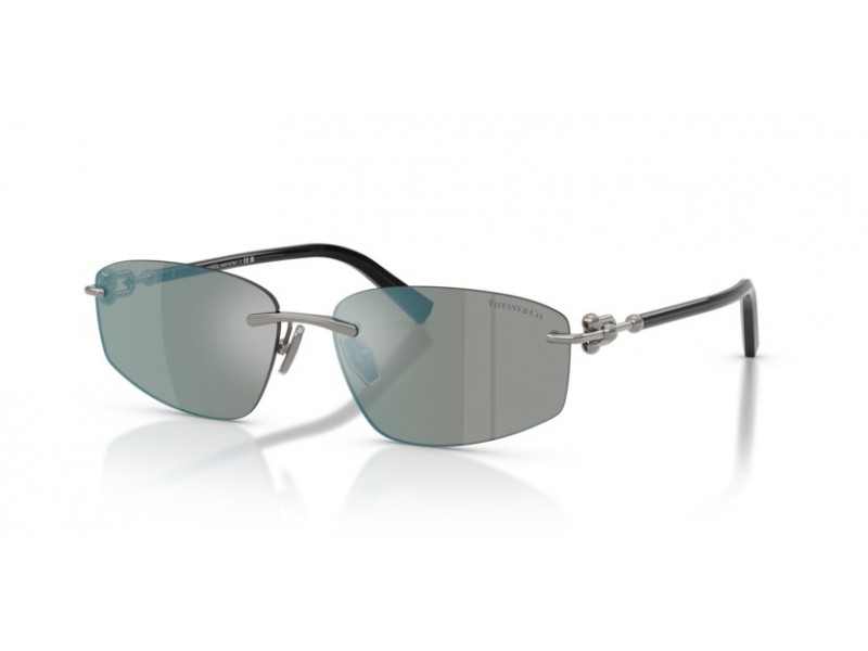 Tiffany&Co. TF3114 gunmetal szürke - mirror milky blue