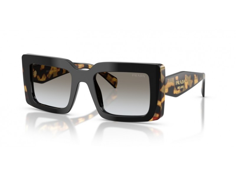 Prada PRD01S női napszemüveg - fekete/tortoise, szürke lencse