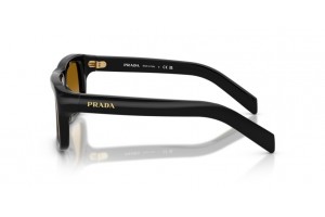 Prada PRD11S fekete/sárga napszemüveg világosbarna lencse