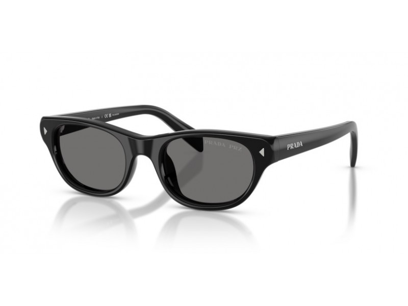 Prada PRC08S napszemüveg - fekete/sötétszürke polarizált