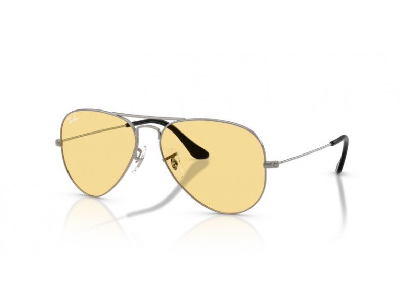 Ray-Ban RB3025 Aviator Gunmetal sárga lencse