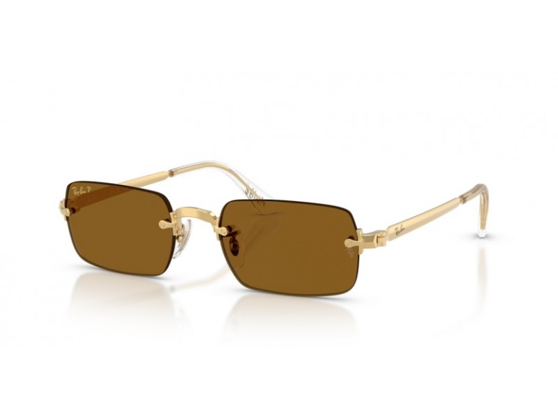 Ray-Ban RB3928 Arista Gold Dark Brown polarizált
