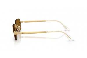 Ray-Ban RB3928 Arista Gold Dark Brown polarizált