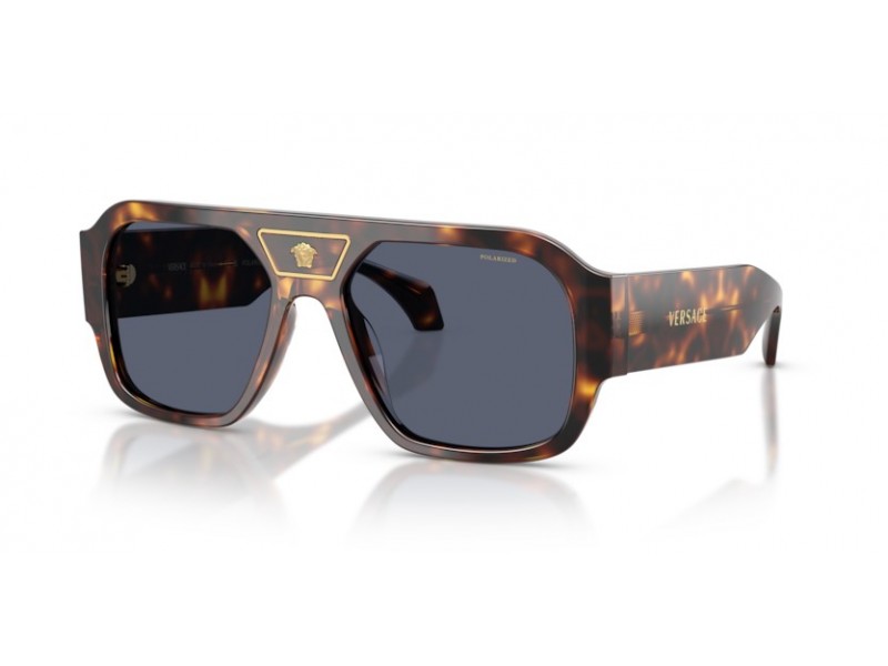Versace VE4508U 55372V Havana sötétkék polarizált napszemüveg