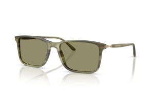 Giorgio Armani AR8218 matt csíkozott zöld napszemüveg