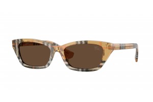 BURBERRY BE4488 416373 Check Sand Dark Brown napszemüveg