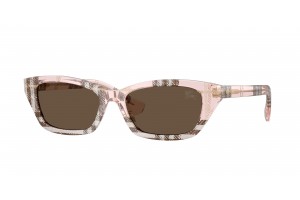 BURBERRY BE4488 422173 Check Pink Brown napszemüveg