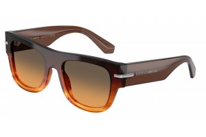 DOLCE & GABBANA DG4484 348618 Gradient Striped Brown Orange Gradient Light Green napszemüveg