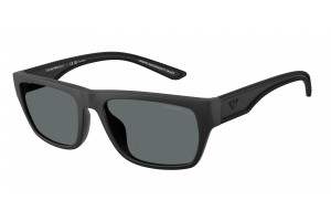 EMPORIO ARMANI EA4267U 500181 Rubberized Matte Black Dark Grey Polarized napszemüveg
