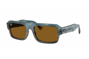RAY-BAN RB4454 145333 FLACKO Havana Blue Brown napszemüveg