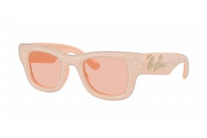 RAY-BAN RB4940BP 688984 WAYFARER PUFFER Solid Nude Dark Pink napszemüveg