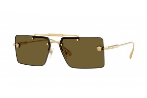 VERSACE VE2245 100273 Gold Dark Brown napszemüveg