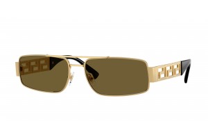 VERSACE VE2257 100273 Gold Dark Brown napszemüveg