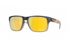OAKLEY OO9102 9102AH HOLBROOK Troy Lee Designs Black Fade Prizm 24K Polarized sportszemüveg
