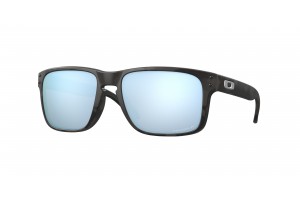 OAKLEY OO9102 9102T9 HOLBROOK Matte Black Camo Prizm Deep Water Polarized sportszemüveg