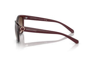ARMANI EXCHANGE AX4127S - Shiny Transparent Red, Gradient Brown